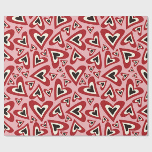 Regalo Papel de ajuste de corazón de amor