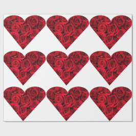Regalo Papel de ajuste de corazón Rosa