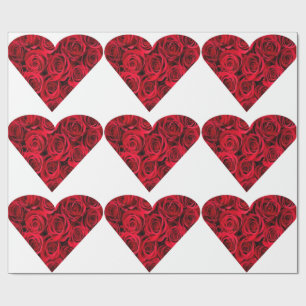 Regalo Papel de ajuste de corazón Rosa