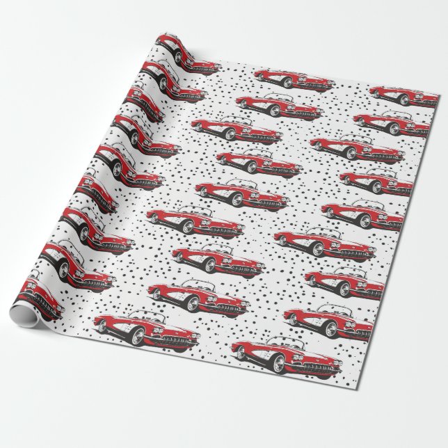 Regalo Papel de ajuste de Corvette (Desenrollado)