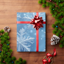 Regalo Papel de ajuste de cristales de nieve