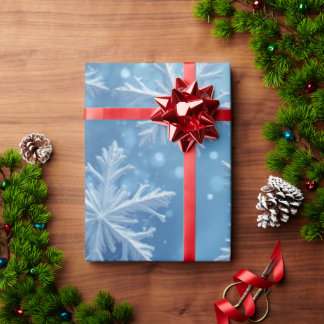 Regalo Papel de ajuste de cristales de nieve