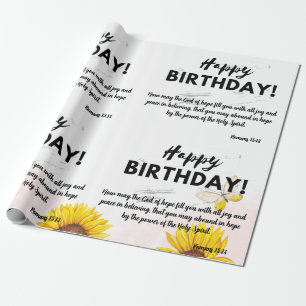 Regalo Papel de ajuste de cumpleaños de las escrituras