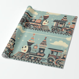 Regalo Papel de ajuste de cumpleaños del tren