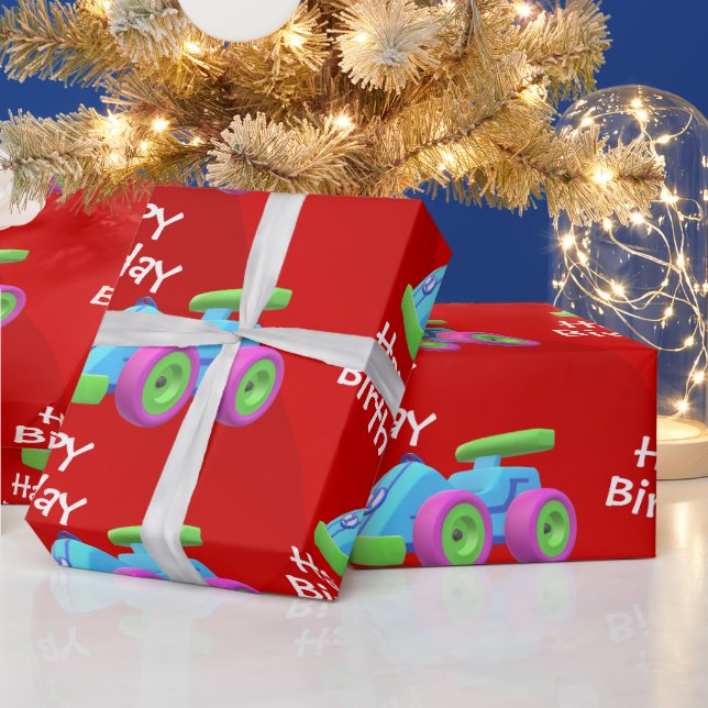 Regalo Papel de ajuste de cumpleaños del vehículo (Vacaciones)