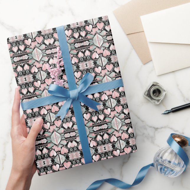 Regalo Papel de ajuste de Día de San Valentín de flores s (Regalar)