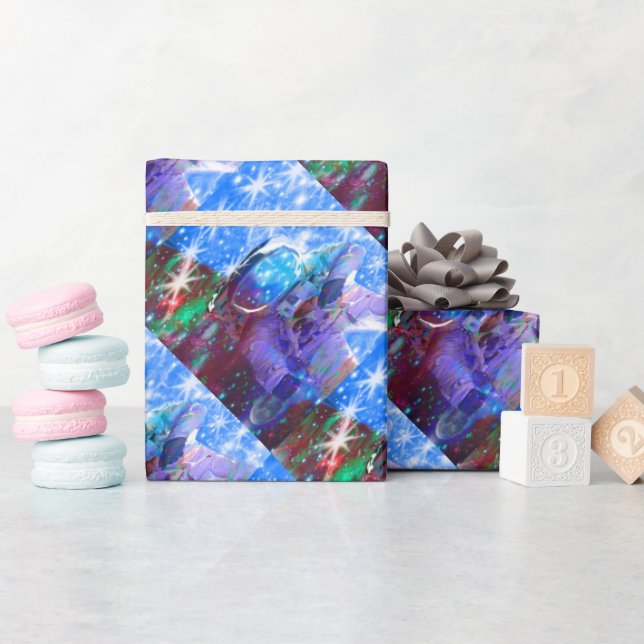 Regalo Papel de ajuste de dimensiones astronautas (Baby Shower)