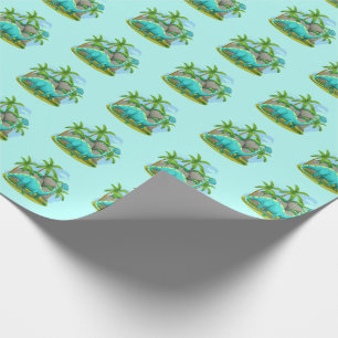 Regalo Papel de ajuste de dinosaurios
