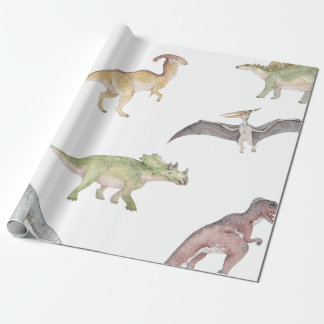 Regalo Papel de ajuste de dinosaurios