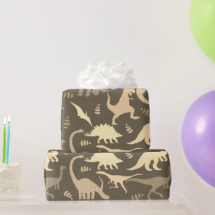 Regalo Papel de ajuste de dinosaurios