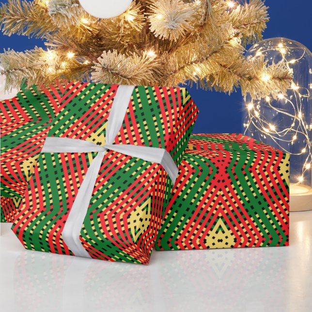 Regalo Papel de ajuste de diseño de diamantes de rasta co (Vacaciones)