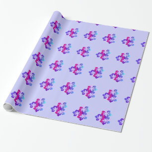 Regalo Papel de ajuste de diseño de flores de Hibiscus