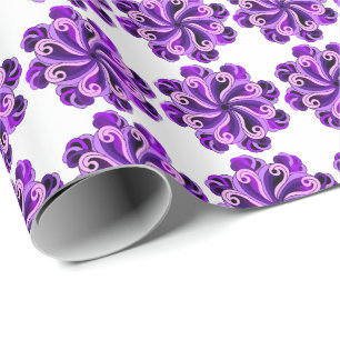 Regalo Papel de ajuste de diseño de Lotus Mandala