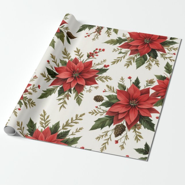 Regalo Papel de ajuste de diseño de patrones de navidades (Desenrollado)