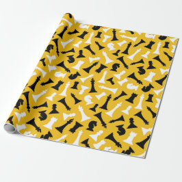 Regalo Papel de ajuste de diseño de piezas de ajedrez