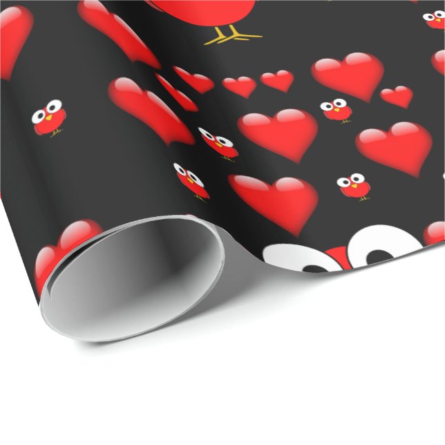 Regalo Papel de ajuste de el día de San Valentín (Esquina del rollo)