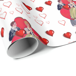 Regalo Papel de ajuste de el día de San Valentín
