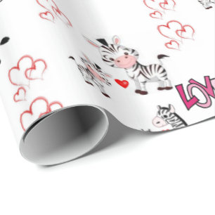 Regalo Papel de ajuste de el día de San Valentín