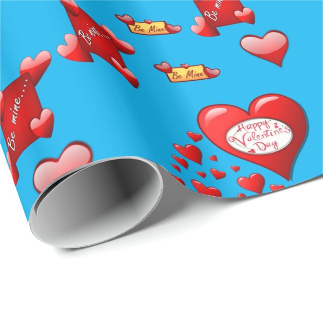 Regalo Papel de ajuste de el día de San Valentín (Esquina del rollo)