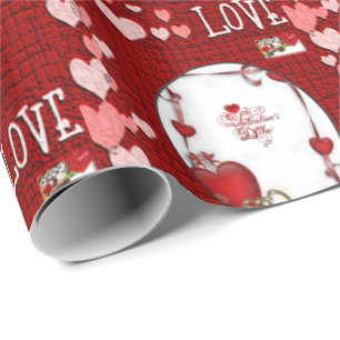 Regalo Papel de ajuste de el día de San Valentín
