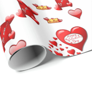 Regalo Papel de ajuste de el día de San Valentín