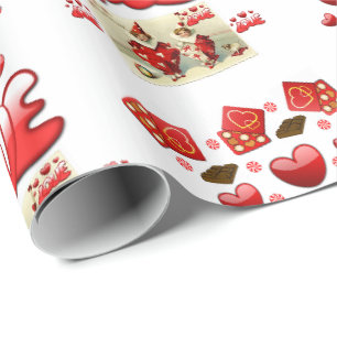 Regalo Papel de ajuste de el día de San Valentín