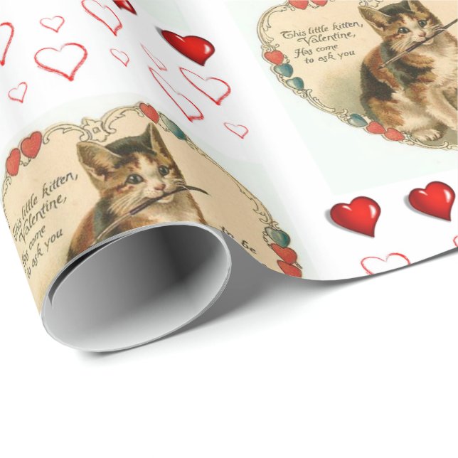 Regalo Papel de ajuste de el día de San Valentín (Esquina del rollo)