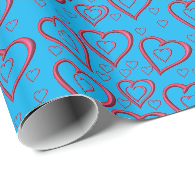 Regalo Papel de ajuste de el día de San Valentín (Esquina del rollo)