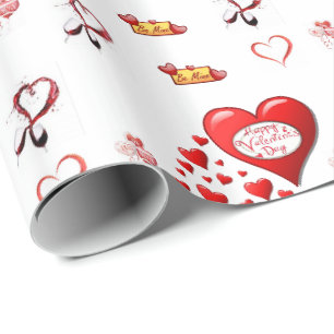 Regalo Papel de ajuste de el día de San Valentín