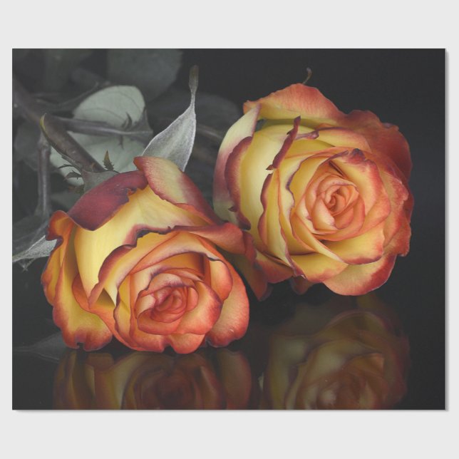 Regalo Papel de ajuste de El día de San Valentín de rosas (Superficie plana)