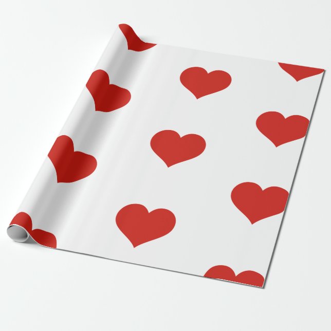 Regalo Papel de ajuste de El día de San Valentín HEART (Desenrollado)