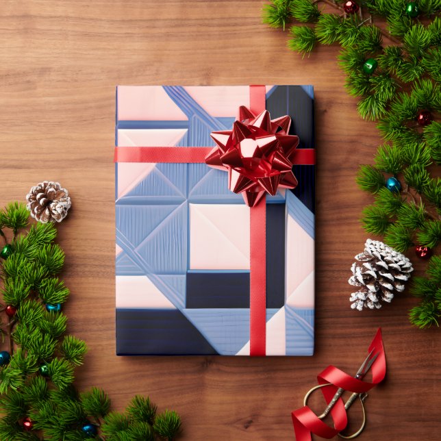 Regalo Papel de ajuste de elegancia geométrica (Regalo de vacaciones)