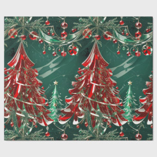Regalo Papel de ajuste de escenas de Navidades de cristal
