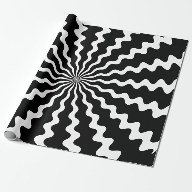 Regalo Papel de ajuste de espiral Zig Zag (Desenrollado)