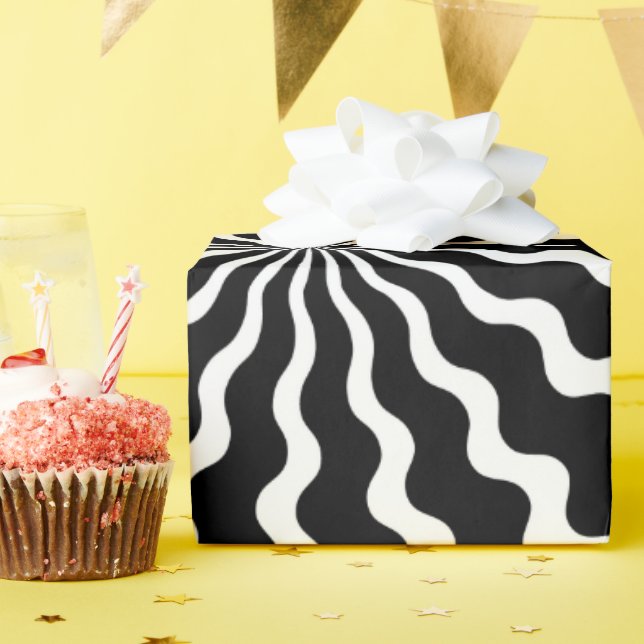 Regalo Papel de ajuste de espiral Zig Zag (Fiesta de cumpleaños )