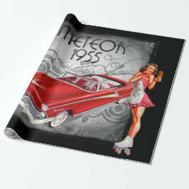 Regalo Papel de ajuste de estilo de los cincuenta