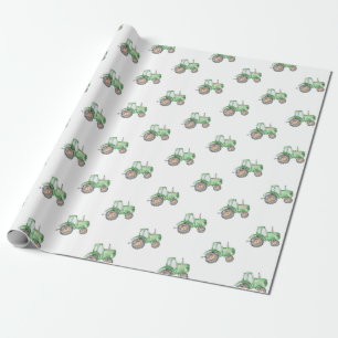 Regalo Papel de ajuste de Fiesta de tractores   Tractor d