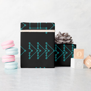 Regalo Papel de ajuste de flechas punteadas