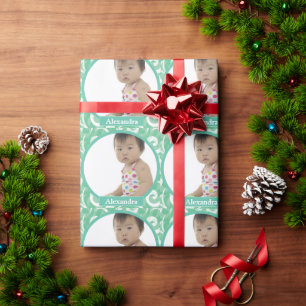 Regalo Papel de ajuste de foto de bebé personalizado