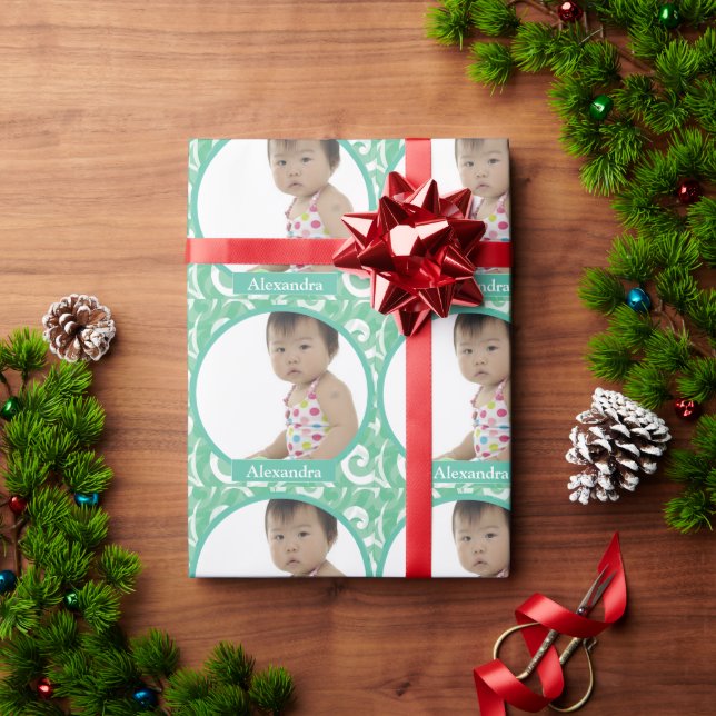 Regalo Papel de ajuste de foto de bebé personalizado (Regalo de vacaciones)