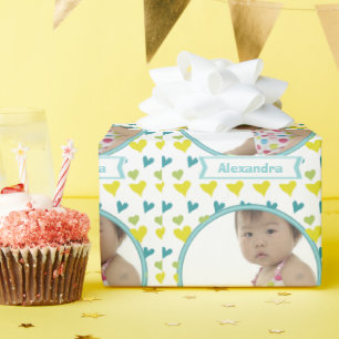 Regalo Papel de ajuste de foto de bebé personalizado