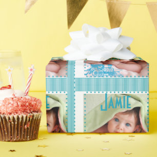 Regalo Papel de ajuste de foto de bebé personalizado