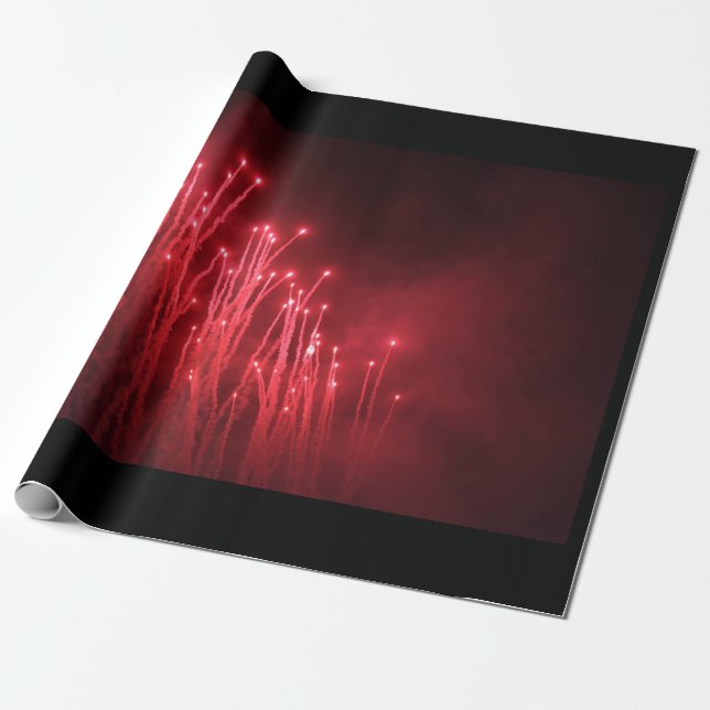 Regalo Papel de ajuste de fuegos artificiales (Desenrollado)