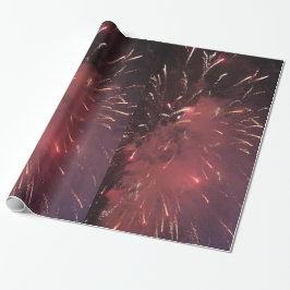 Regalo Papel de ajuste de fuegos artificiales