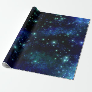 Regalo Papel de ajuste de galaxia azul