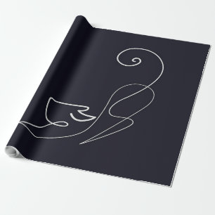 Regalo Papel de ajuste de gato imprimible Papel de rega
