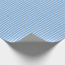 Papel de ajuste de Gingham azul