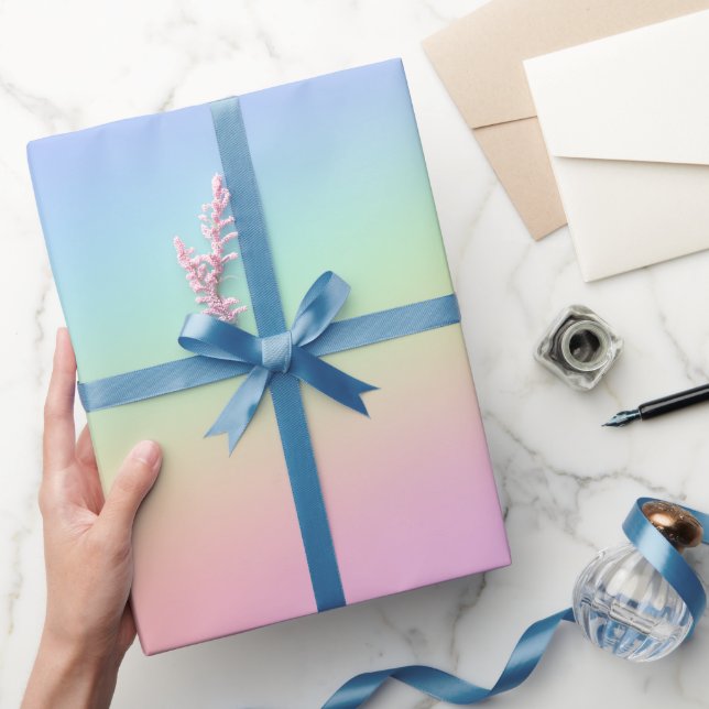 Regalo Papel de ajuste de gradiente de color suave (Regalar)