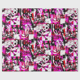 Regalo Papel de ajuste de graffiti rosado