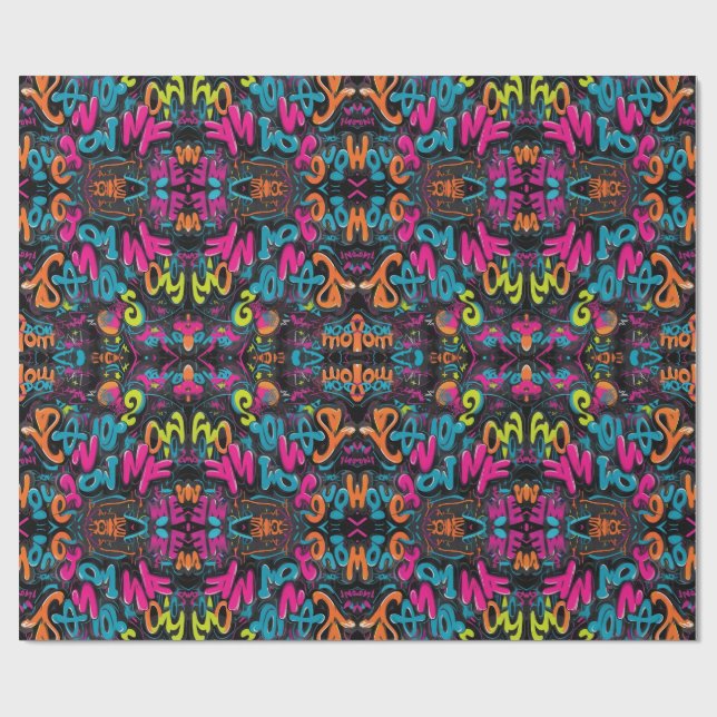 Regalo Papel de ajuste de graffitis motivacional (Superficie plana)